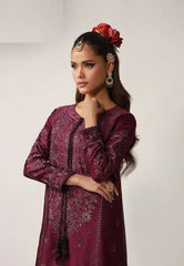 Asim Jofa 2 Piece Unstitched Embroidered Charmeuse Silk Suit - AJULO-03