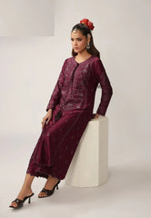 Asim Jofa 2 Piece Unstitched Embroidered Charmeuse Silk Suit - AJULO-03