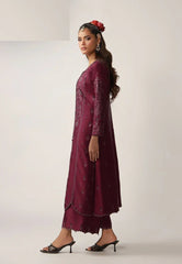 Asim Jofa 2 Piece Unstitched Embroidered Charmeuse Silk Suit - AJULO-03