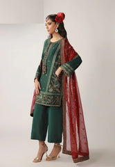Asim Jofa 3 Piece Unstitched Embroidered Silk Suit - AJULO-12