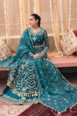 Afrozeh 3 Piece Stitched Embroidered Luxury Chiffon Suit - AZ-V2-05 Kerani