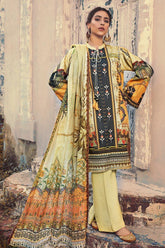 Gul Ahmed 3 PC Unstitched Embroidered Suit with Cotton Net Dupatta CD-43