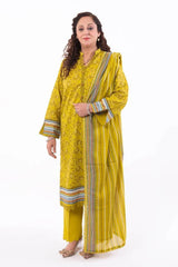 Gul Ahmed 3 Piece Unstitched Printed Lawn Suit CL-42301 A