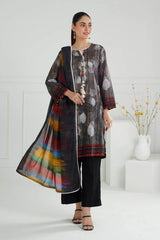 Gul Ahmed 3 Piece Unstitched Printed Lawn Suit with Printed Lawn Dupatta CL-52061