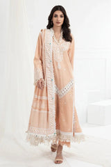Gul Ahmed 3 Piece Unstitched Embroidered Lacquer Printed Lawn Suit with Lacquer Printed Lawn Dupatta CL-52345