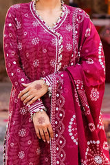Gul Ahmed 3 Piece Unstitched Lacquer Printed Lawn Suit CL-52403 B