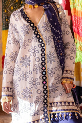 Gul Ahmed 3 Piece Unstitched Gold Lacquer Printed Lawn Suit CL-52411 B