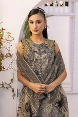 Gul Ahmed 3 Piece Unstitched Embroidered Printed Lawn Suit with Printed Lawn Dupatta CL-52431