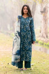 Gul Ahmed 3 Piece Unstitched Printed Lawn Suit CL-52435