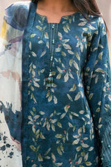 Gul Ahmed 3 Piece Unstitched Printed Lawn Suit CL-52435
