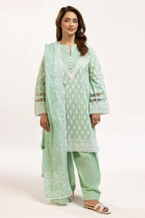 Gul Ahmed 3 Piece Unstitched Lacquer Printed Lawn Suit CL-52678