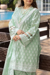 Gul Ahmed 3 Piece Unstitched Lacquer Printed Lawn Suit CL-52678