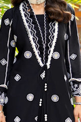 Gul Ahmed 3 Piece Unstitched Schiffli Embroidered Lawn Suit with Embroidered Cotton Net Dupatta CN-52001