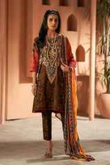 Charizma 3 Pc Stitched Printed Lawn Suit - CP4-38