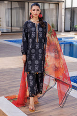 Charizma 3 Pc Stitched Printed Cotton Suit - CPM-4-054