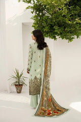 FIRDOUS 3 Piece Stitched Printed Linen Suit - D-908