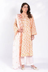 Gul Ahmed 3 Piece Unstitched Printed Lawn Suit with Embroidered Denting Lawn Dupatta DN-52003