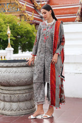 Charizma 3 Pc Stitched Embroidered Staple Suit - DSCW5-03