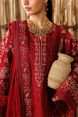 Baroque 3 Piece Unstitched Embroidered Lawn Suit - EL26-D05