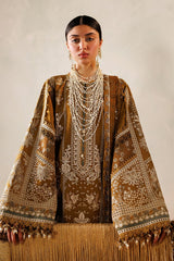 Baroque 3 Piece Unstitched Embroidered Lawn Suit - EL26-D07