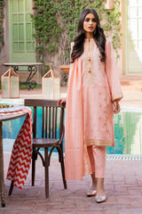 Gul Ahmed 3 PC Unstitched Embroidered Lawn Suit with Jacquard Dupatta FE-12125