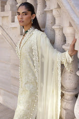 Gul Ahmed 3 Piece Unstitched Embroidered Lawn Suit with Embroidered Chiffon Dupatta FE-52122