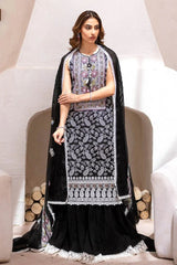 Gul Ahmed 3 Piece Unstitched Embroidered Lawn Suit with Embroidered Chiffon Dupatta FE-52138