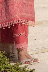Gul Ahmed 3 Piece Unstitched Embroidered Lawn Suit with Embroidered Chiffon Dupatta FE-52148