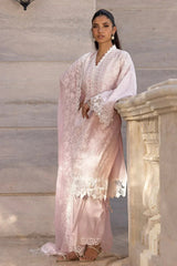 Gul Ahmed 3 Piece Unstitched Embroidered Lawn Suit with Embroidered Chiffon Dupatta FE-52152