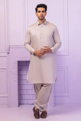 BONANZA MEN'S 2 PIECE ALBASTER-COTTON-SHALWAR SUIT - GSSR24-016