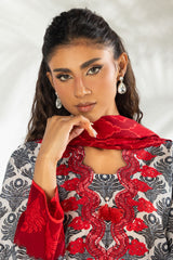 Gul Ahmed 3 Piece Ready to Wear Printed with Embroidered Lawn Suit - IUSTKSD-2167
