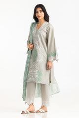 Gul Ahmed 3 Piece Ready to Wear Embroidered Lawn Suit - IUSTKSD-2334