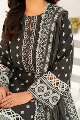 Gul Ahmed 3 Piece Unstitched Printed Khaddar Suit With Dupatta K-52041