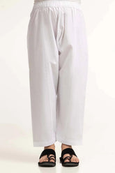 Gul Ahmed 1 PC White Basic Shalwar KSH-CTN24-001