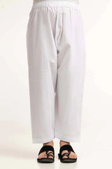 Gul Ahmed 1 PC White Basic Shalwar KSH-CTN24-001