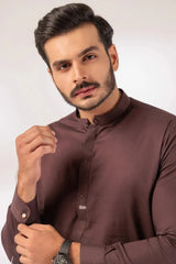BONANZA MEN'S 2 PIECE D-COFFEE COTTON KURTA TROUSER SUIT - KSR24-024