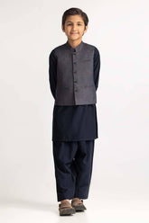 Gul Ahmed 1 PC Grey Styling Waist Coat KWC-PD24-004