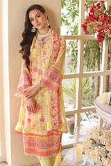 Gul Ahmed 3PC Embroidered Chiffon Unstitched Suit LE-32010