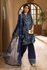 Gul Ahmed 3 Piece Unstitched Embroidered Swiss Voile Suit with Embroidered Chiffon Dupatta LSV-52019