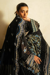 Gul Ahmed 3 Piece Unstitched Embroidered Swiss Voile Suit with Embroidered Chiffon Dupatta LSV-52025
