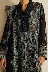 Gul Ahmed 3 Piece Unstitched Embroidered Swiss Voile Suit with Embroidered Chiffon Dupatta LSV-52025