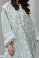 Gul Ahmed 3 Piece Unstitched Embroidered Lawn Suit with Embroidered Chiffon Dupatta PM-52068