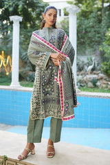 Gul Ahmed 3 Piece Unstitched Printed Khaddar Suit SD-52224