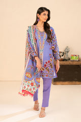 Gul Ahmed 3 Piece Unstitched Printed Khaddar Suit With Dupatta SD-52259