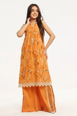 Gul Ahmed 2 Piece Unstitched Embroidered Lawn Shirt with Dyed Trouser TL-52086