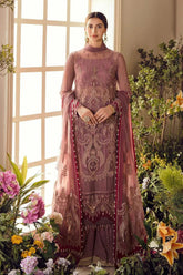 Afrozeh 3 Piece Stitched Net Embroidered Suit - VALENTINA