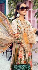 Anaya By Kiran Chaudhry 3 Piece Unstitched Lawn Suit - VL21-08-A-TRICIA