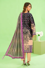Gul Ahmed 3 Piece Unstitched Printed Cotton Linen Suit With Dupatta WNS-52027