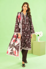 Gul Ahmed 3 Piece Unstitched Printed Khaddar Suit With Dupatta WNS-52038