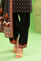 Gul Ahmed 3 Piece Unstitched Printed Khaddar Suit With Dupatta WNS-52040